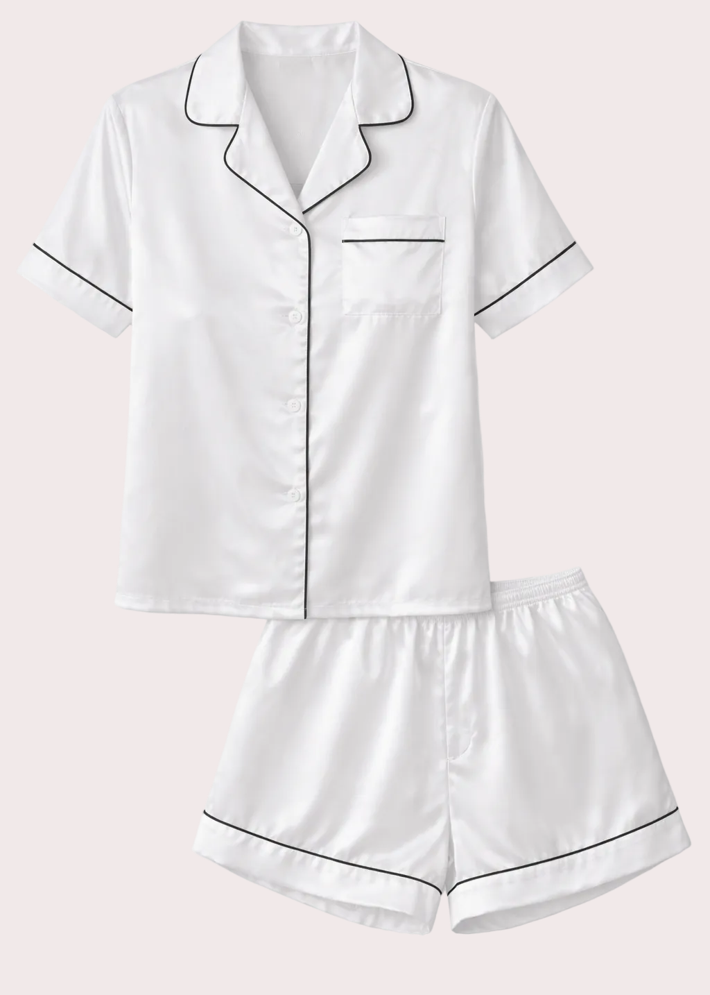 Ensemble de pyjama 2 pièces en satin