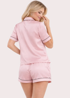 Ensemble de pyjama 2 pièces en satin