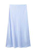 Jupe longue fluide en satin