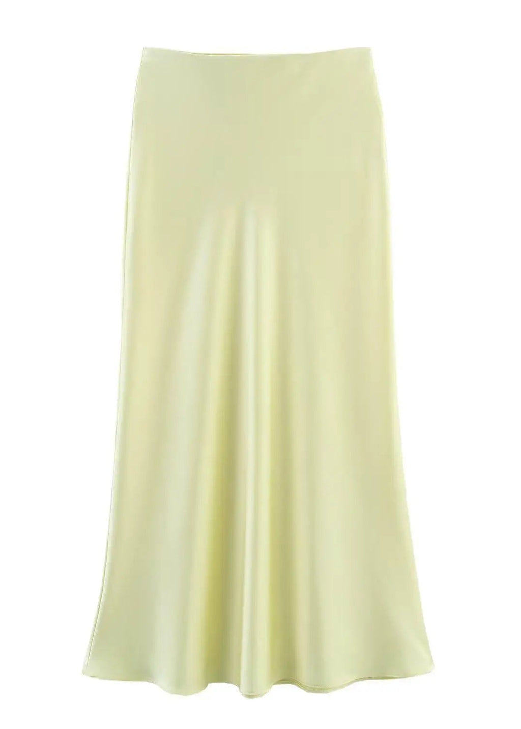 Jupe longue fluide en satin