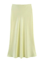 Jupe longue fluide en satin