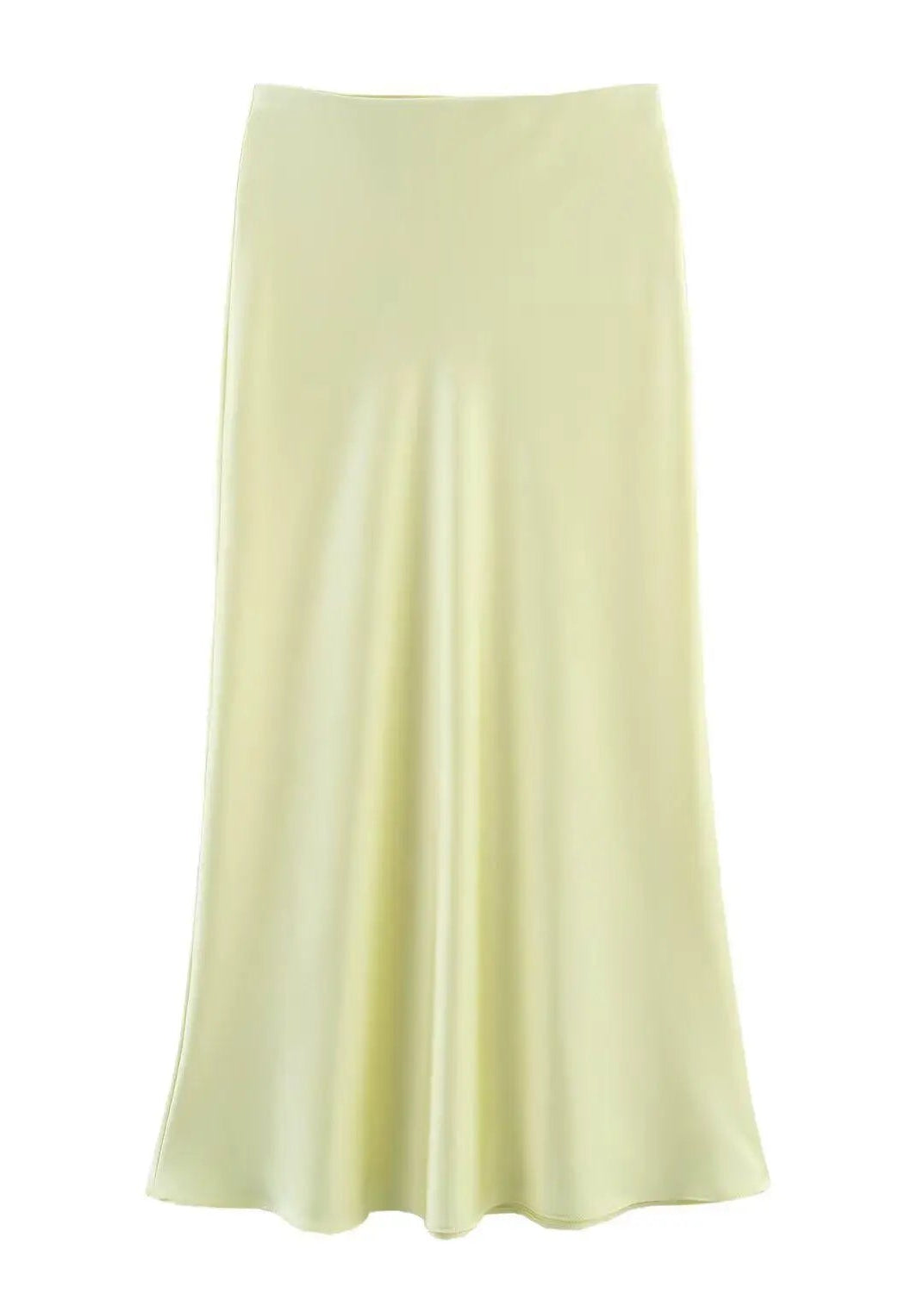 Jupe longue fluide en satin