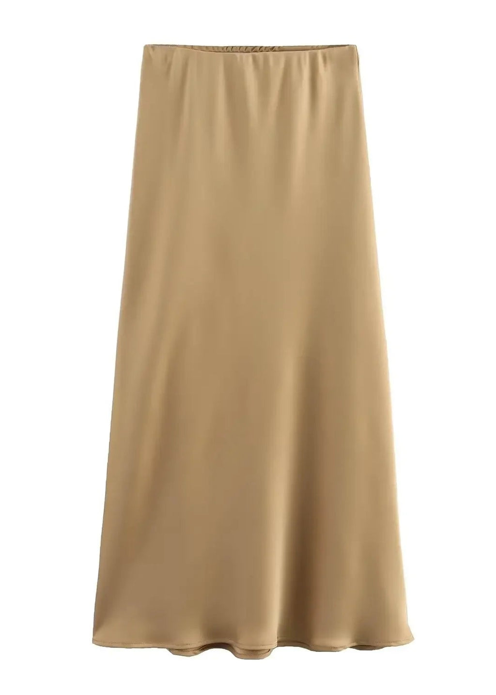 Jupe longue fluide en satin