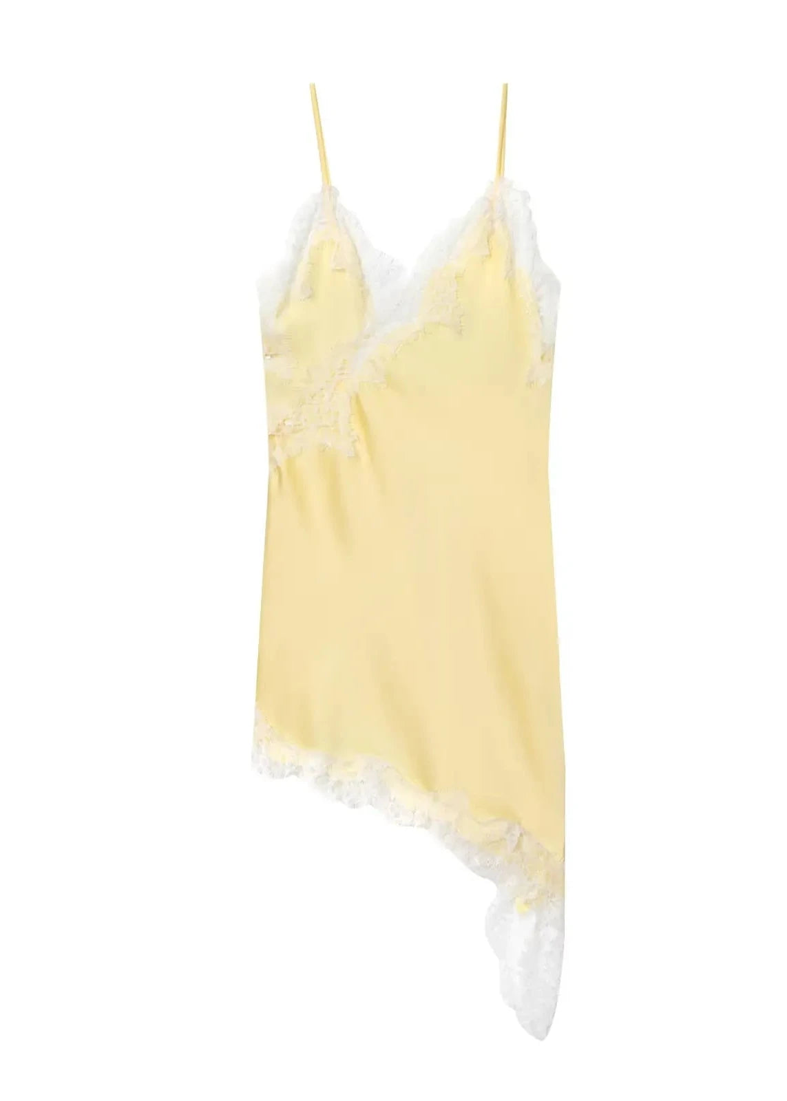 Robe asymétrique en satin