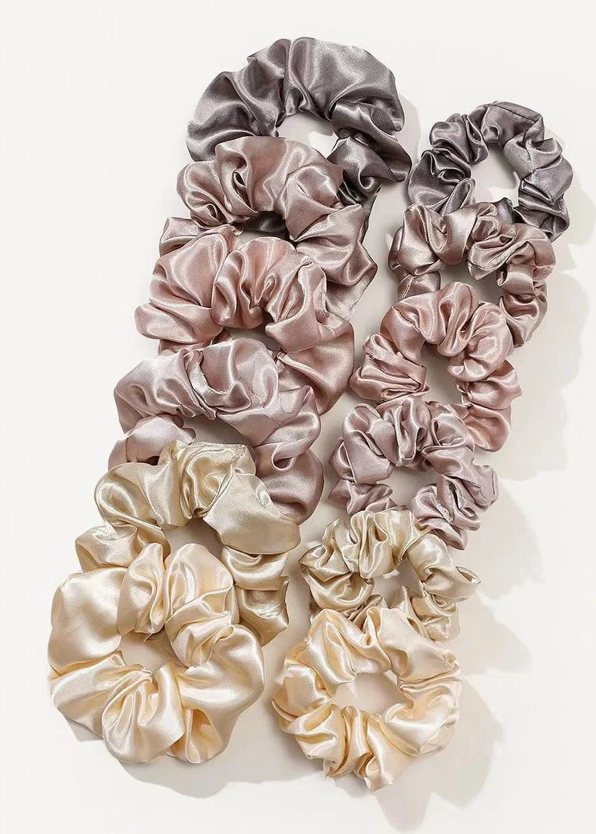 Lot de 12 chouchous en satin