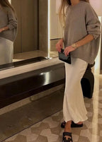 Jupe longue fluide en satin