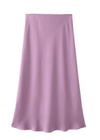 Jupe longue fluide en satin