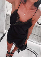 Robe asymétrique en satin