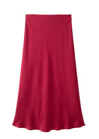 Jupe longue fluide en satin