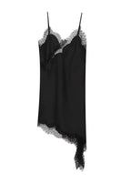 Robe asymétrique en satin