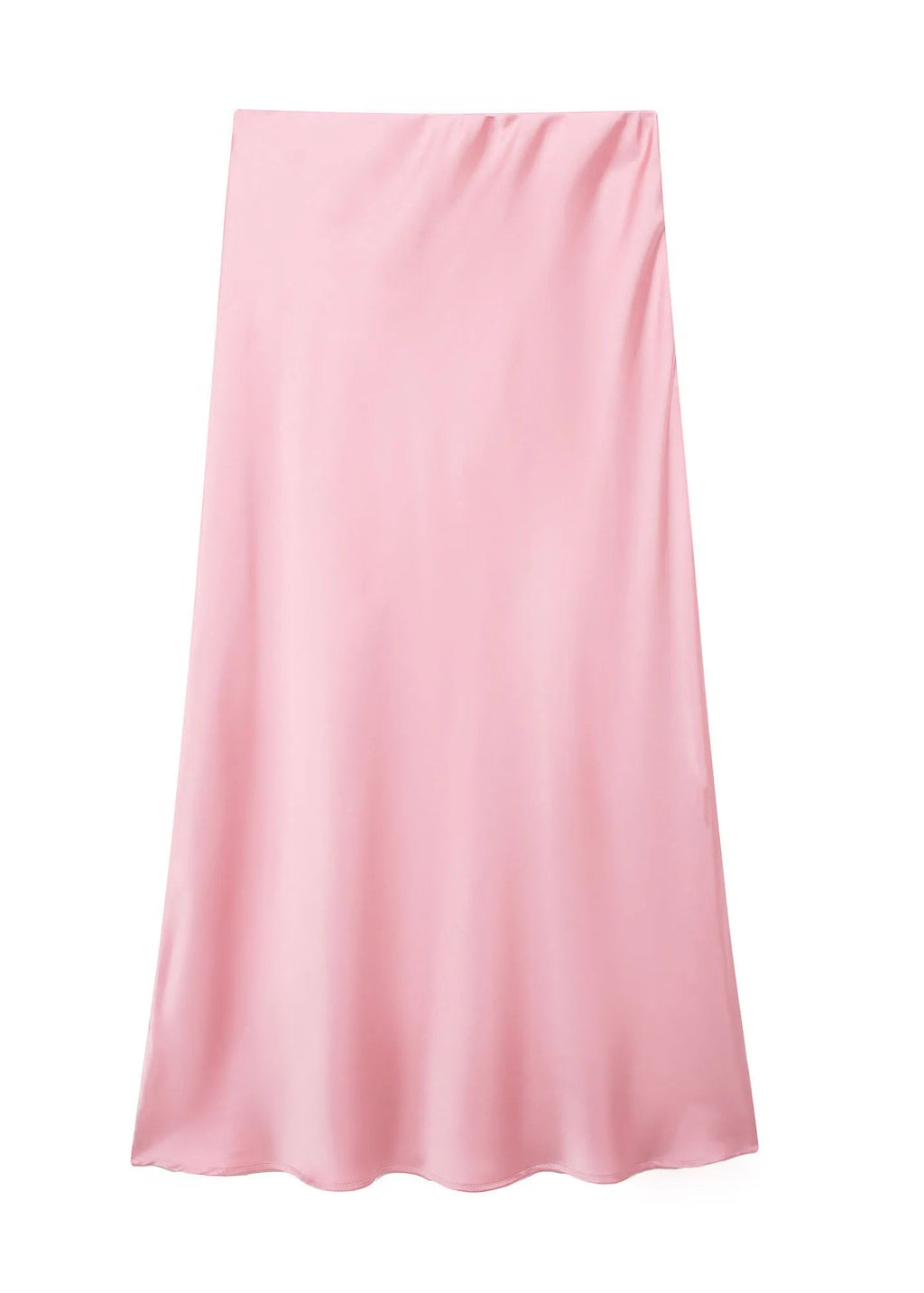 Jupe longue fluide en satin